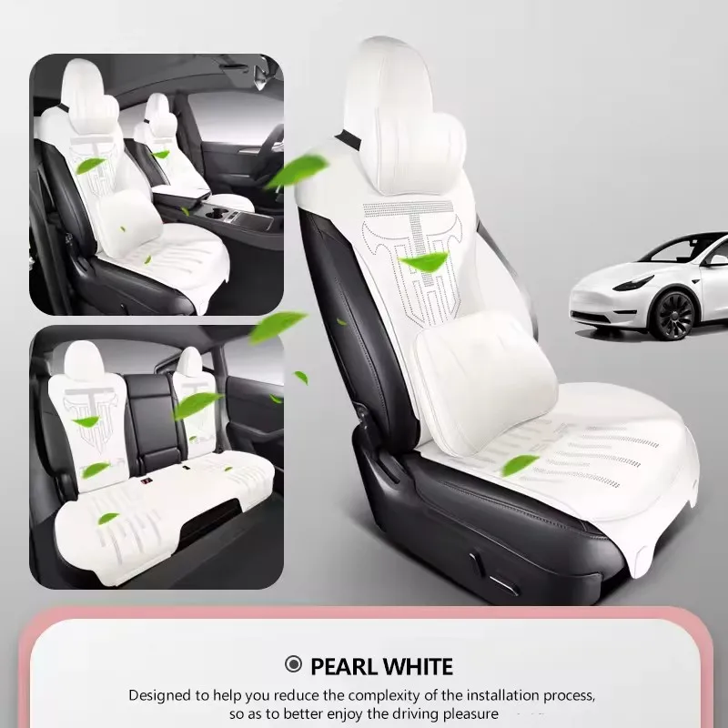 Universal Interior Seat Cover Cloth Plush Car Seats Cover For Tesla Model Y Cars 5 Seats