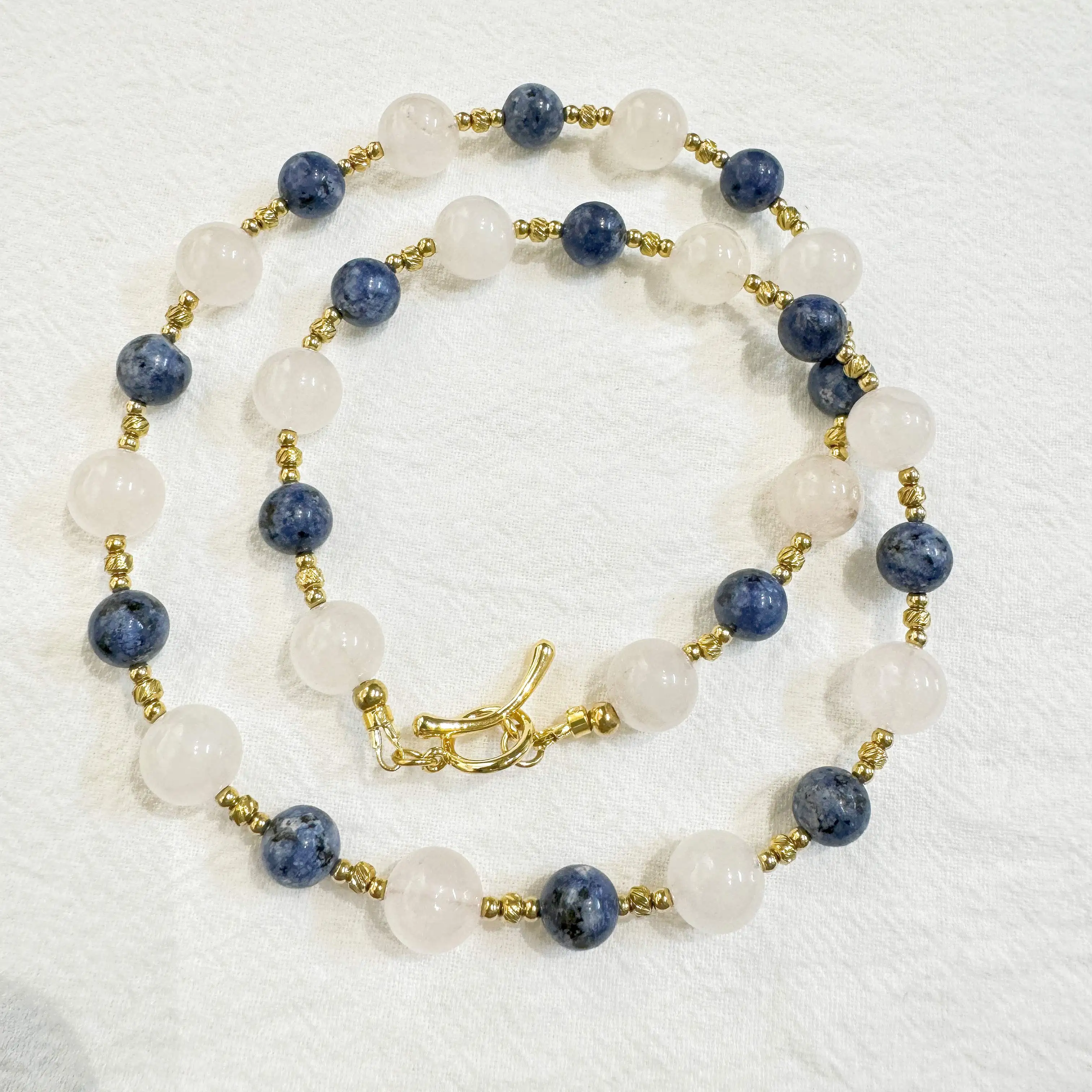 XIYIZI Macaroon Colorful Beads Crystal Pearl Turquoise Natural Stone Handmade Necklace Custom Wholesale With OT Magnetic Buckle