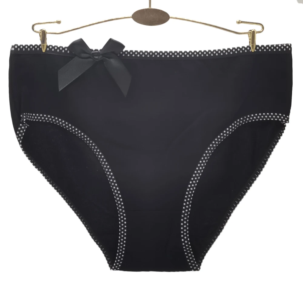 Yun Meng Ni Underwear XXL/XXXL/XXXXL Plain Colors Daily Cotton Panties Big Size Woman Underwear