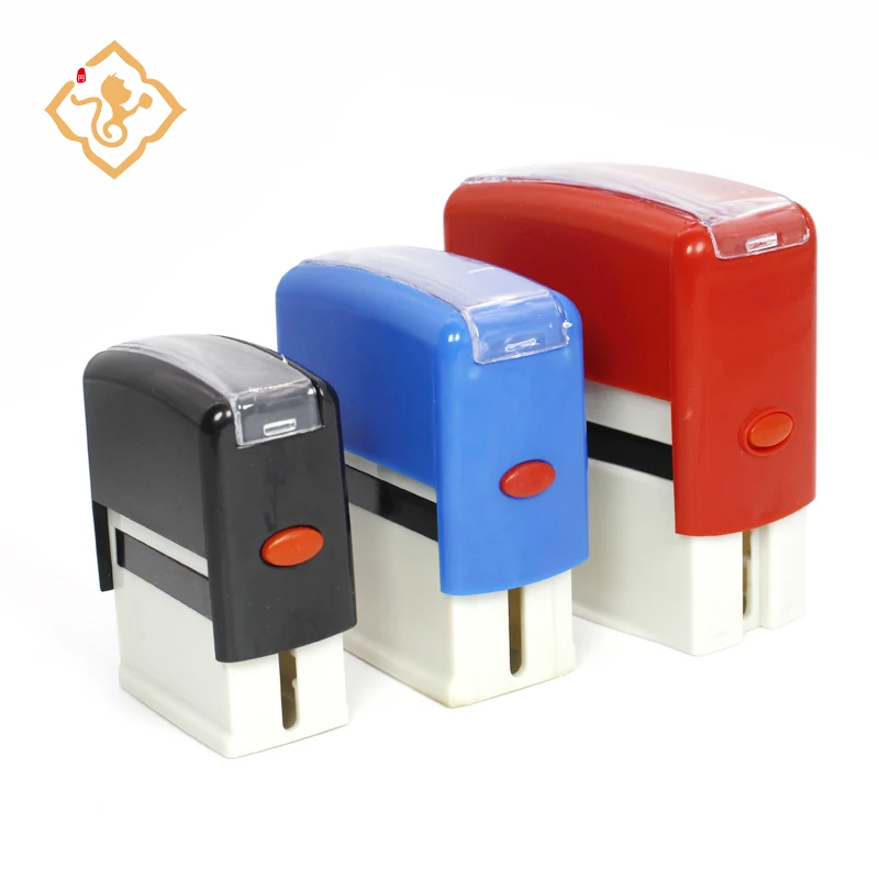 Custom rubber tube large stamp material logo personalized color self-inking stamp
