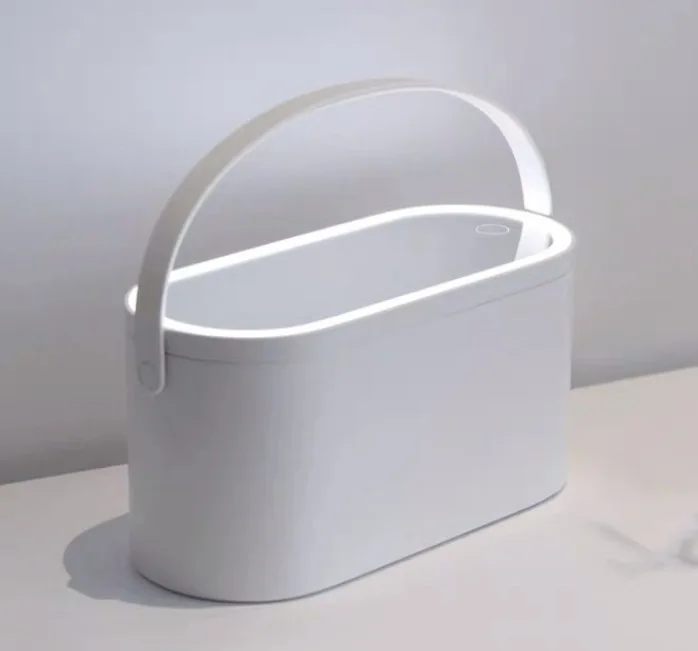 Hot Selling Wholesale Travel Organizer Case Detachable Adjustable Portable LED Lighted Cosmetic Bag Makeup Box Travel Mirror