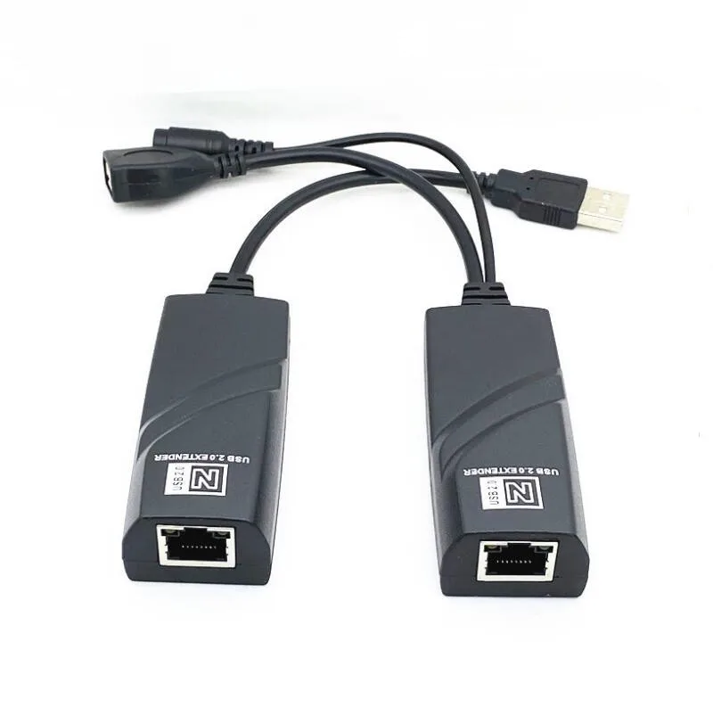 USB 2.0 Extender to RJ45 Over Cat5 Cat5E Cat6 up to 100 meter for USB Flash Disk and Mouse Keyboard and more