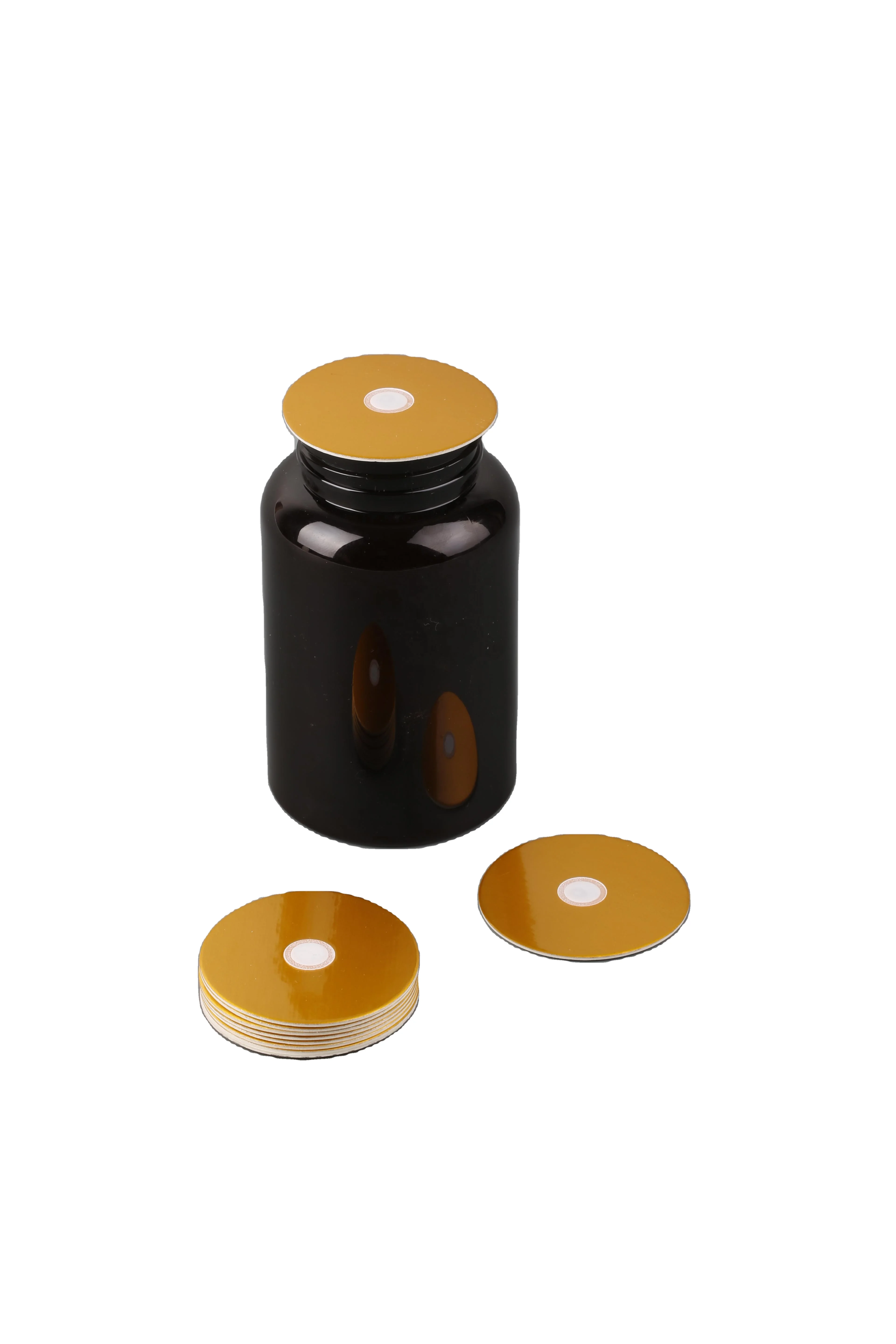 Factory Supplier Vented Golden Induction Aluminum Foil Seal Liner Gasket for plastic cap seal