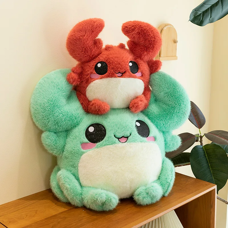 Cartoon Crab Doll Rich Man Plush Toy Super Cute Ragdoll Pillow Children