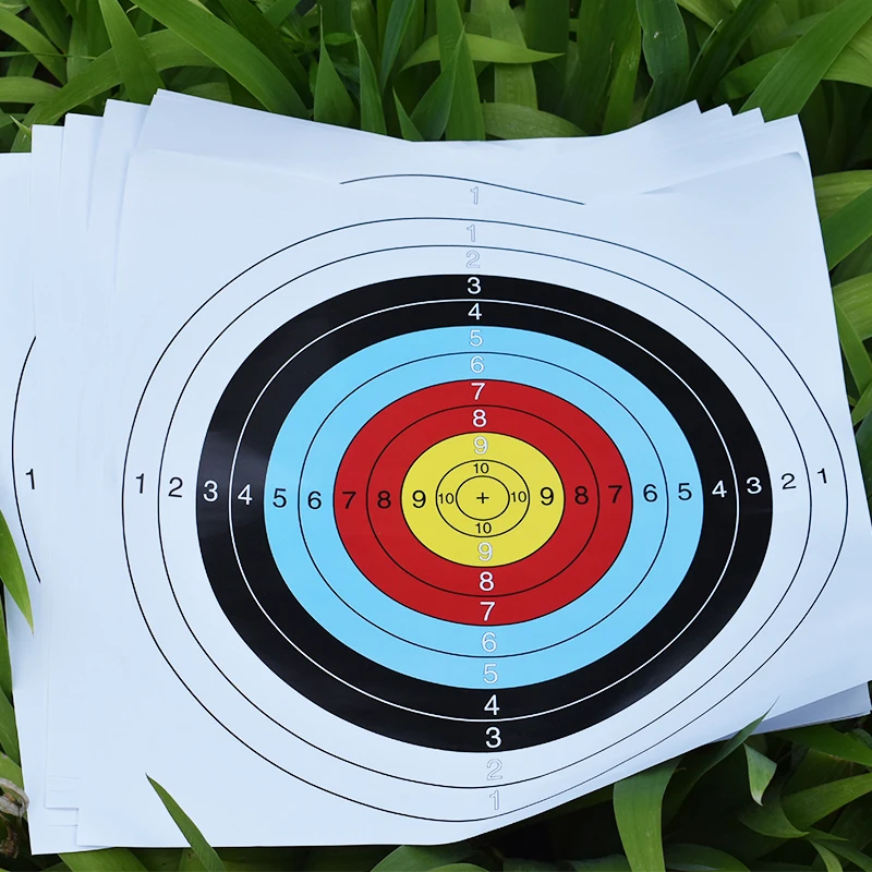 Archery Target Paper for Arrow Bow Shooting Hunting Practice 10 pieces of 40cm diameter target paper bow and arrow shooting trai