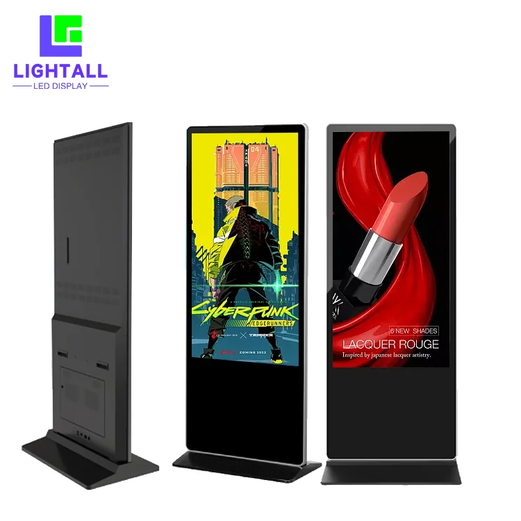 LCD Digital Signage Floor Standing Kiosk Lcd Display Screen Android 9.0 55 Inch Indoor Advertising Player
