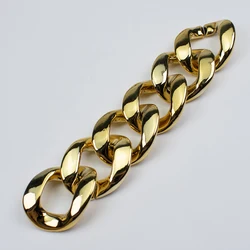 MELLON Acrylic Chain 35x40mm gold Bag Handle 60cm Chain Strap Replacement for DIY Handbags Crossbody Shoulder Bags