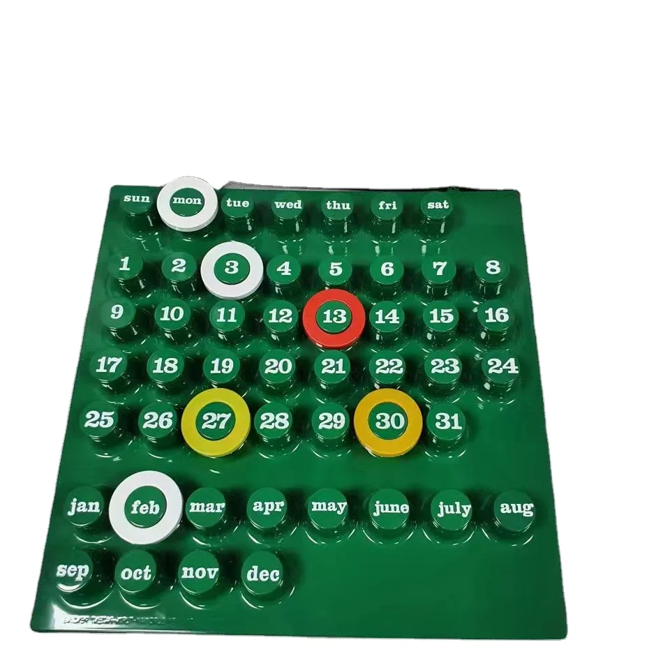 Modern Design Calendar Functional Home Office PVC Standing Hanging Calendar Select Record Date