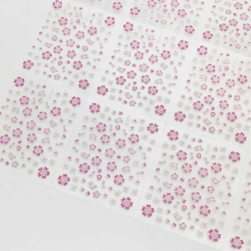 10 pcs Professional 3D Nail Sticker Nail Decoration Custom Designers Nail Art Stickers