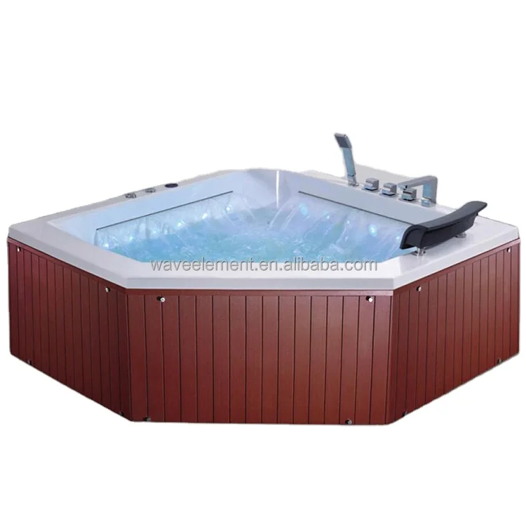 Freestanging Hot Massage Tub 2 Persons Massage Bathtub Best Price Clear Glass Tub Bathtub Acrylic Massage Bathtub