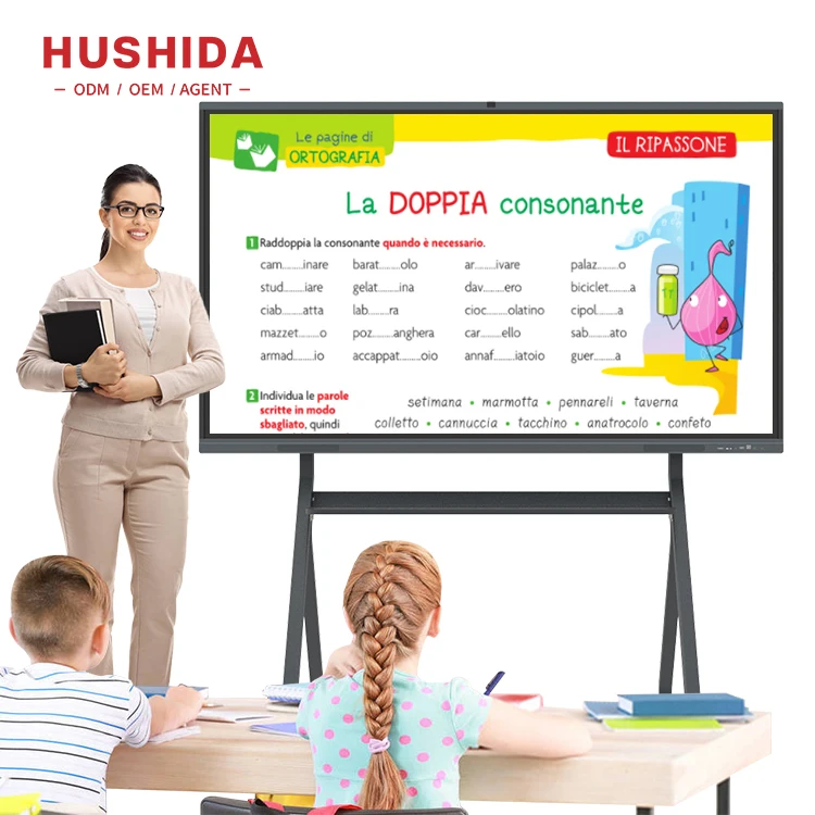 Hot product 75 86 100 inch infrared finger touch smart board interactive whiteboard for Primary/junior /high school/university