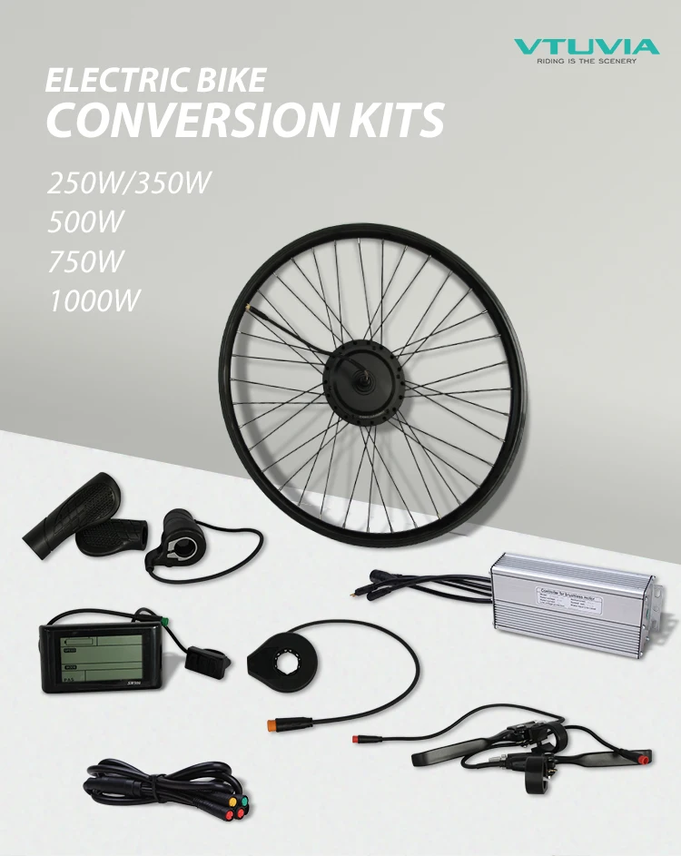 E bike Ebike conversion kit 48V 1000w 1500w 2000w 3000w 5000watt electric bicycle part Bafang hub Motor with Lithium ion battery