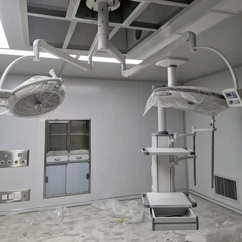 Digital surgical laminar flow operating rooms for systems ranging from class 100 to class 10000 hospital operating rooms
