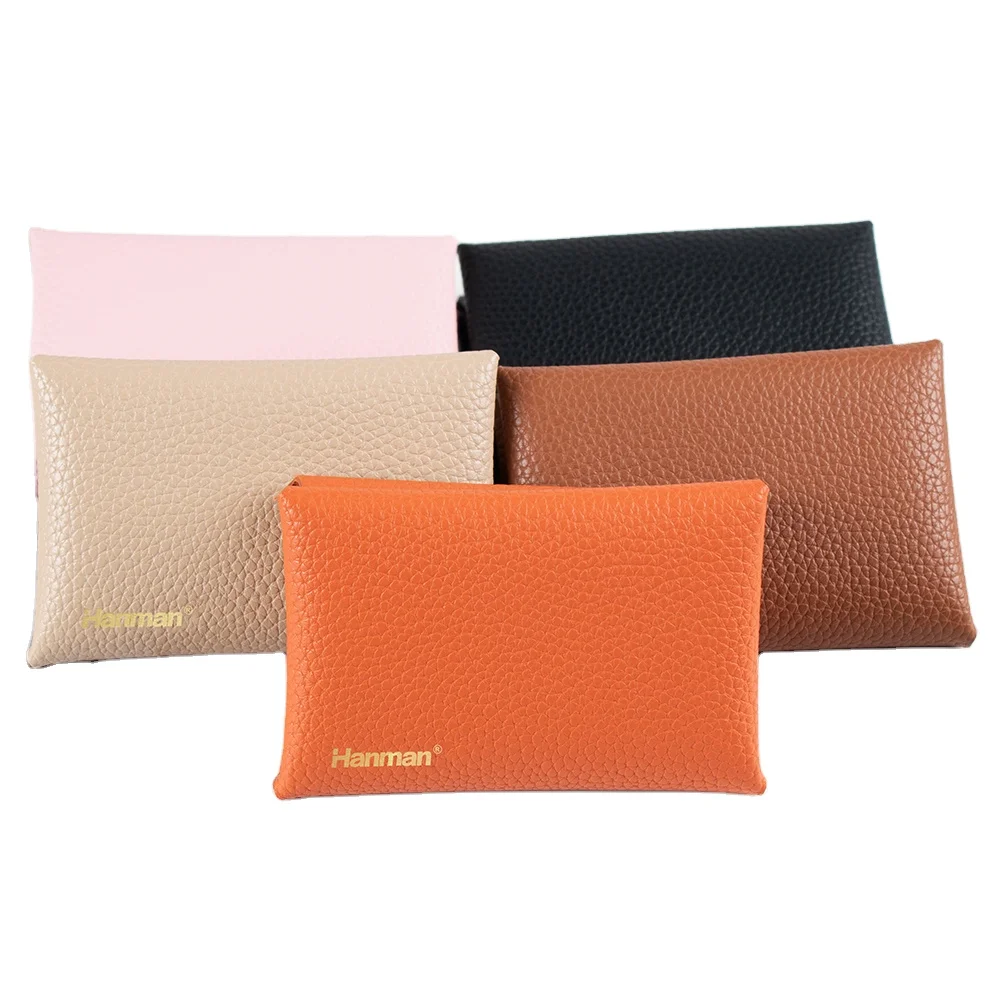 Customized leather wallet buckle folding coin purse credit card loss prevention bag genuine leather wallet manufacturer