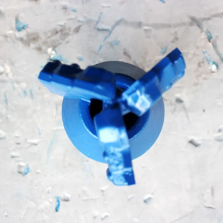 3 wings pdc drill bit water well drilling carbide drag drill bits 6 1/2 inch for rock