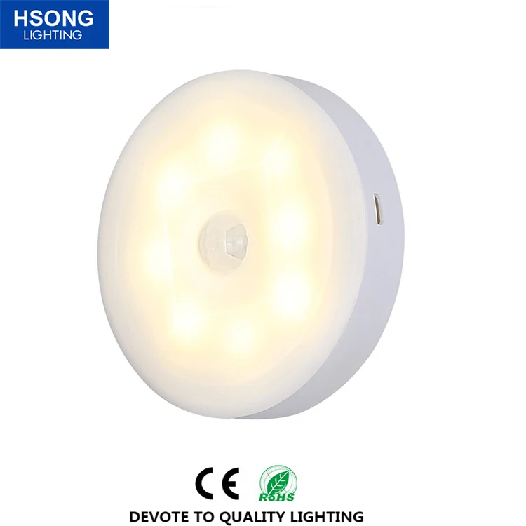 Корпус HSONG со светодиодной подсветкой, USB зарядка без проводов, 3 * AAA батарея, магнитное освещение