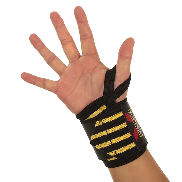 Custom Made Cotton Wrist Wraps Gym Training Lifting Wrist Straps Supports Weight Training