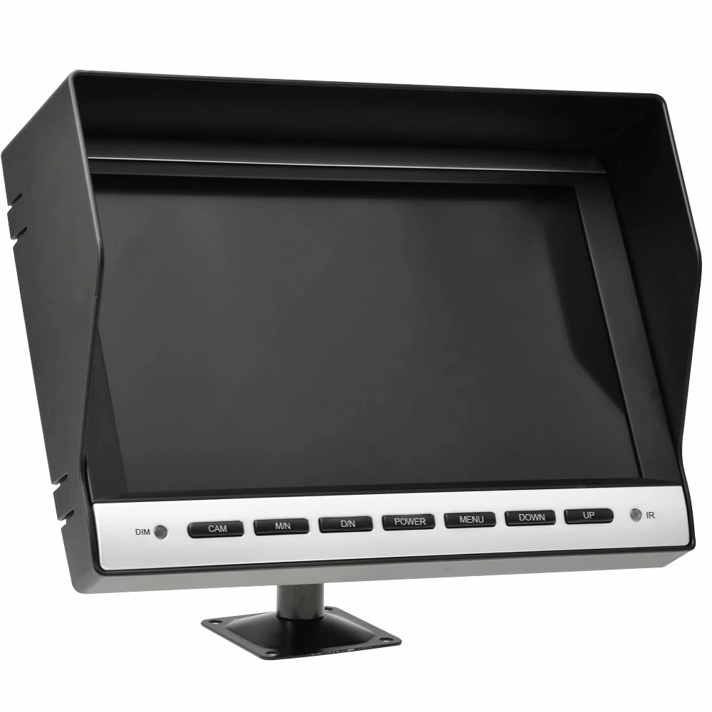 10.1 inch HD Rear View Car Monitor 2-Channel Input 1080P desktop HD monitor TFT LCD truck monitor