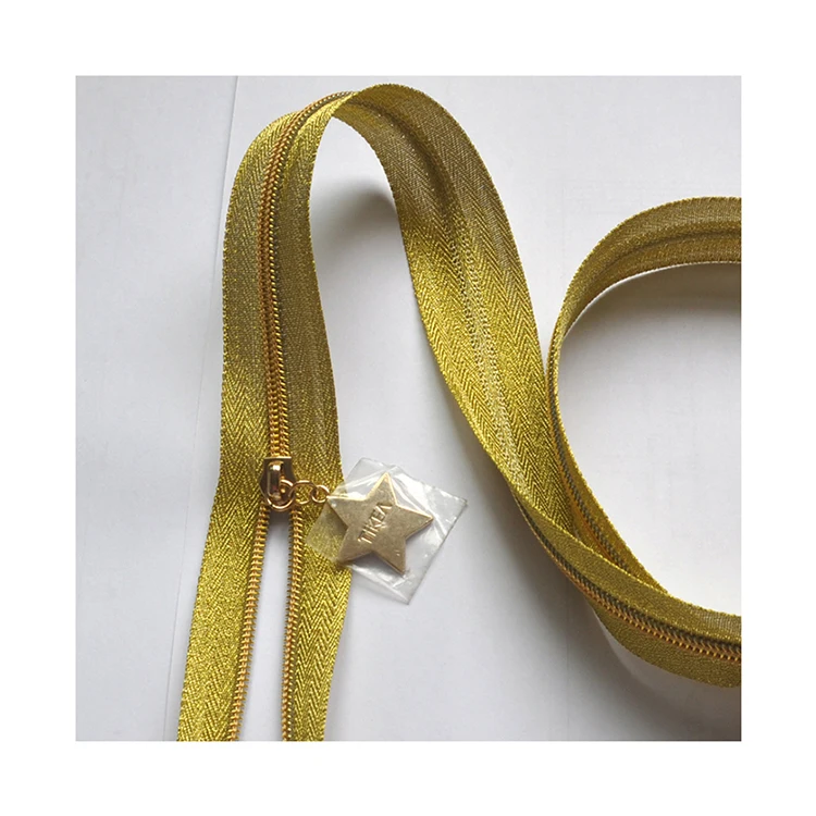 Environmentalism Recycled Long Chain 5# Nylon Sportswear Zipper Strap For Sale