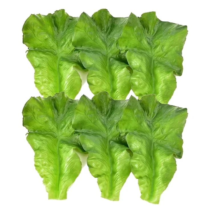 House Kitchen Party Pub Decoration Fake Lettuce Leaves Simulation fruits and vegetables Lifelike pvc fake artificial lettuce