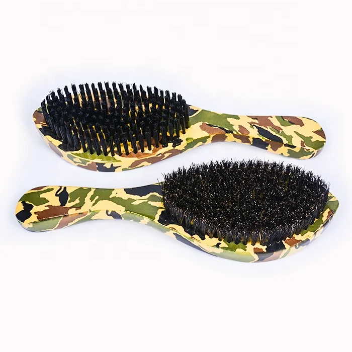 DM new High quality Private label boar bristle long handle beard brush/Beard shaping tools free samples