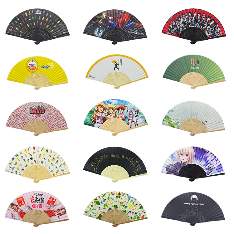 Custom sublimated advertising japan folding fan with your design