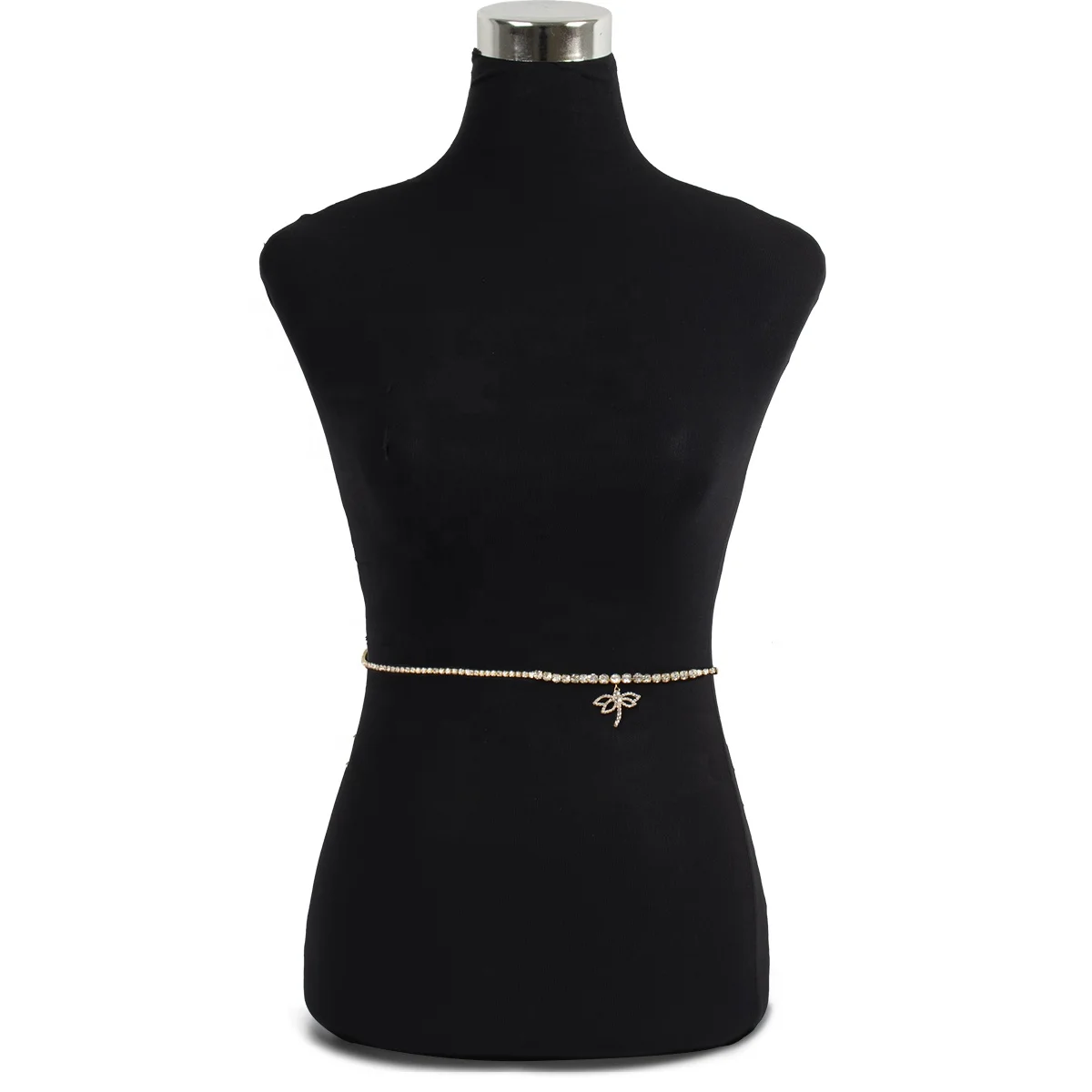 Женская цепочка со стразами, цепочка на талию в виде насекомого, стрекозы, украшение для тела, бикини, Пляжное Ювелирное Украшение