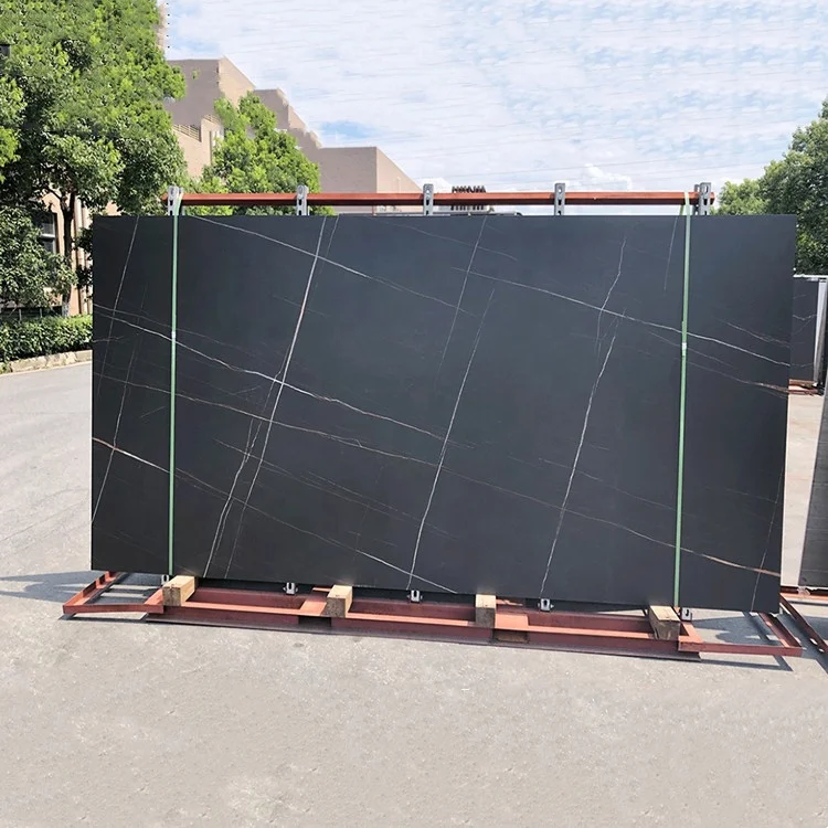 White Calacatta Glazed Marble Big Slabs Sintered Stone for Table Wall Countertop