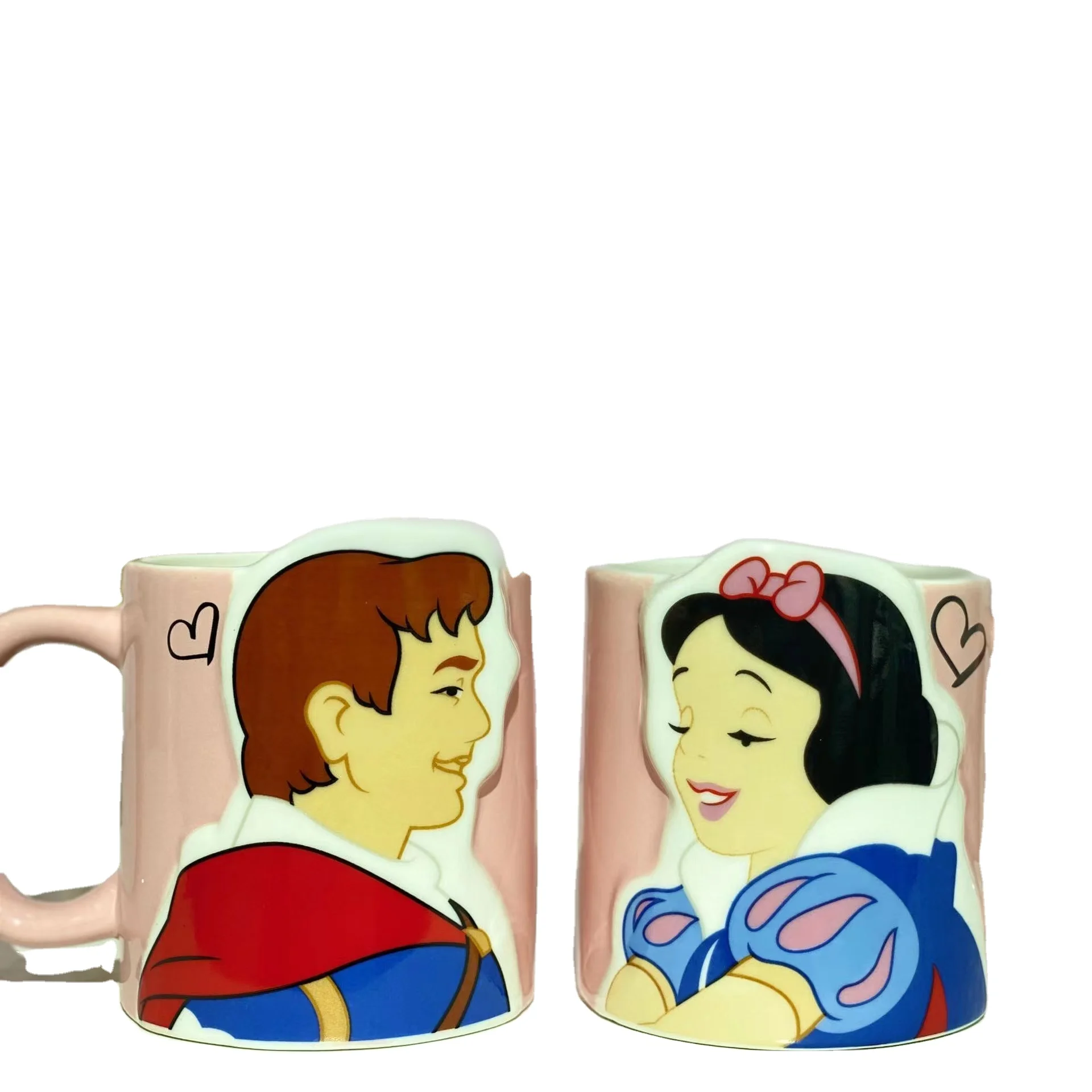 The factory supplies a pair of low price ceramic coffee cups for lovers