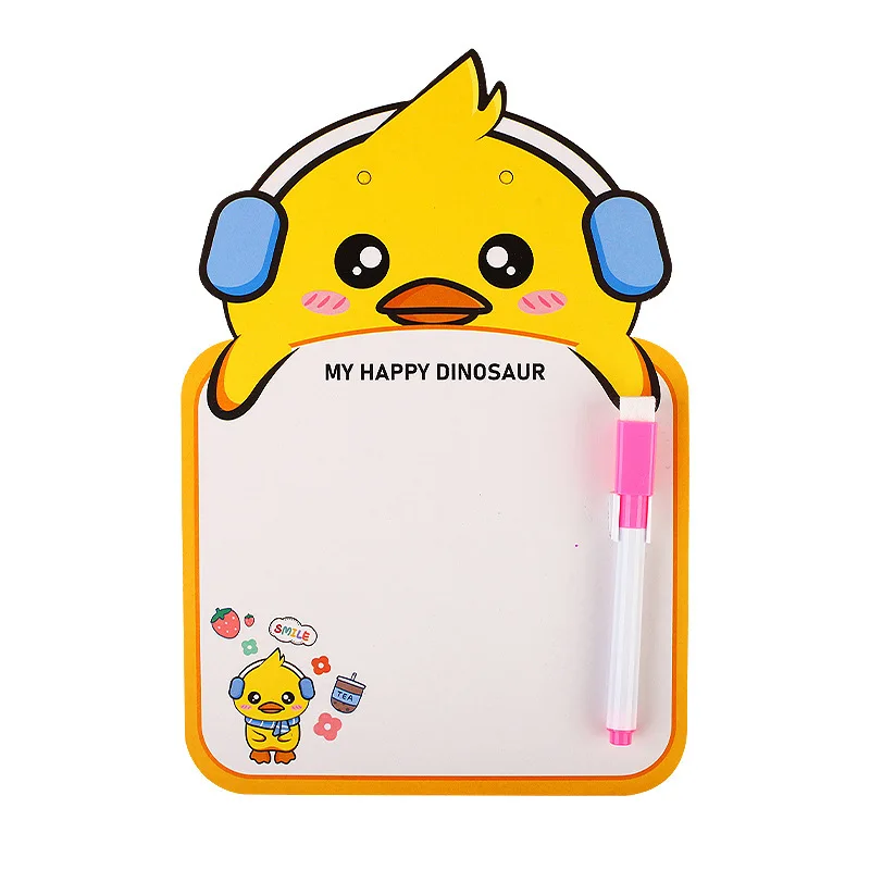 Mini Cartoon Whiteboard Marker Set Cute Design Whiteboard Hanging Erasable Drawing Board