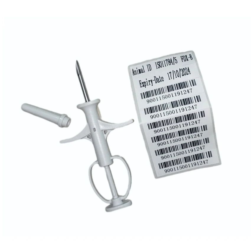 1.4*8mm Injectable Animal tracking microchip with syringe universal glass tag NFC implant RFID pet microchip for Dog Cat sheep