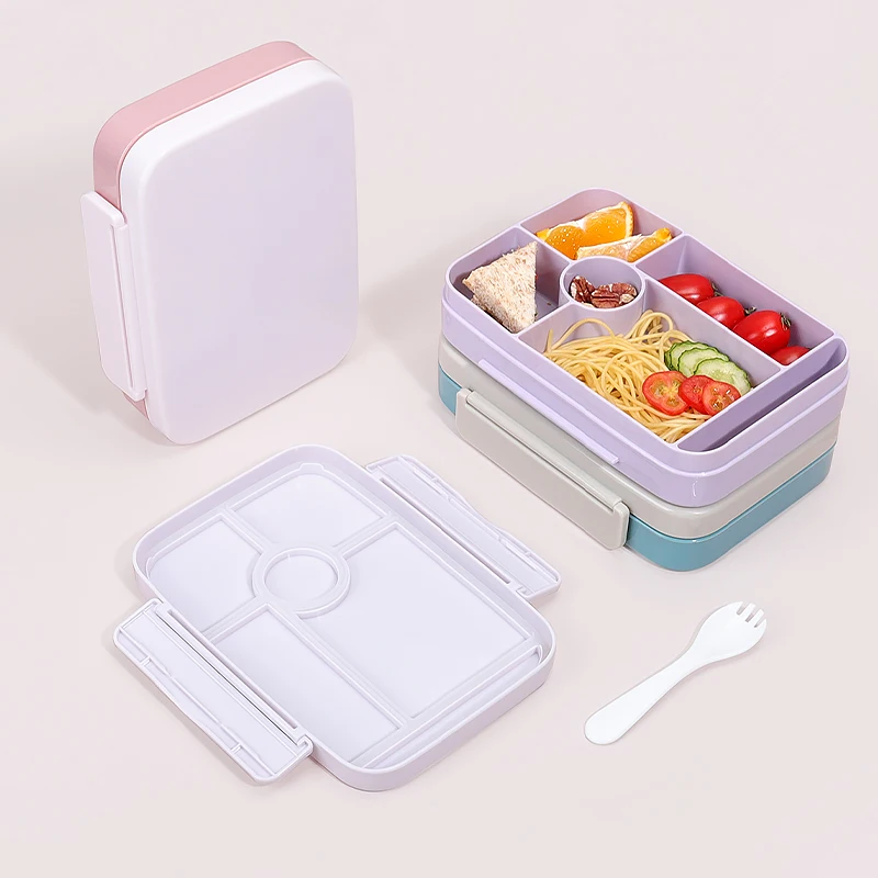 Hot sales baby bento food storage container leak proof high quality lunch box for kids can be taken away for girls and boys