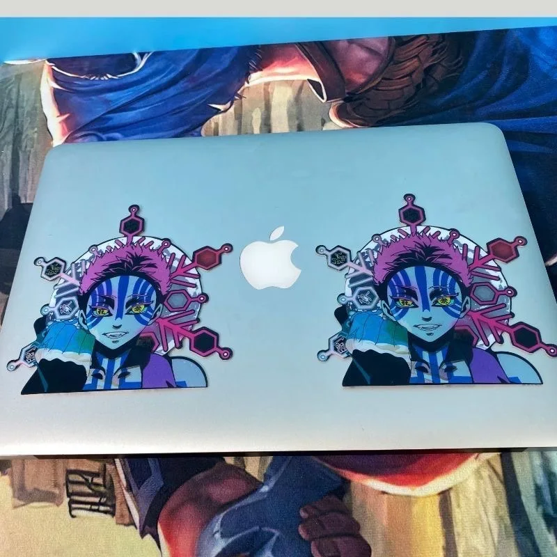 Spy X Family Waterproof Anime Gradual Change Hologram Sticker Character Cute 3D Cartoon Anya Sticker for Car Laptop Cup Decor