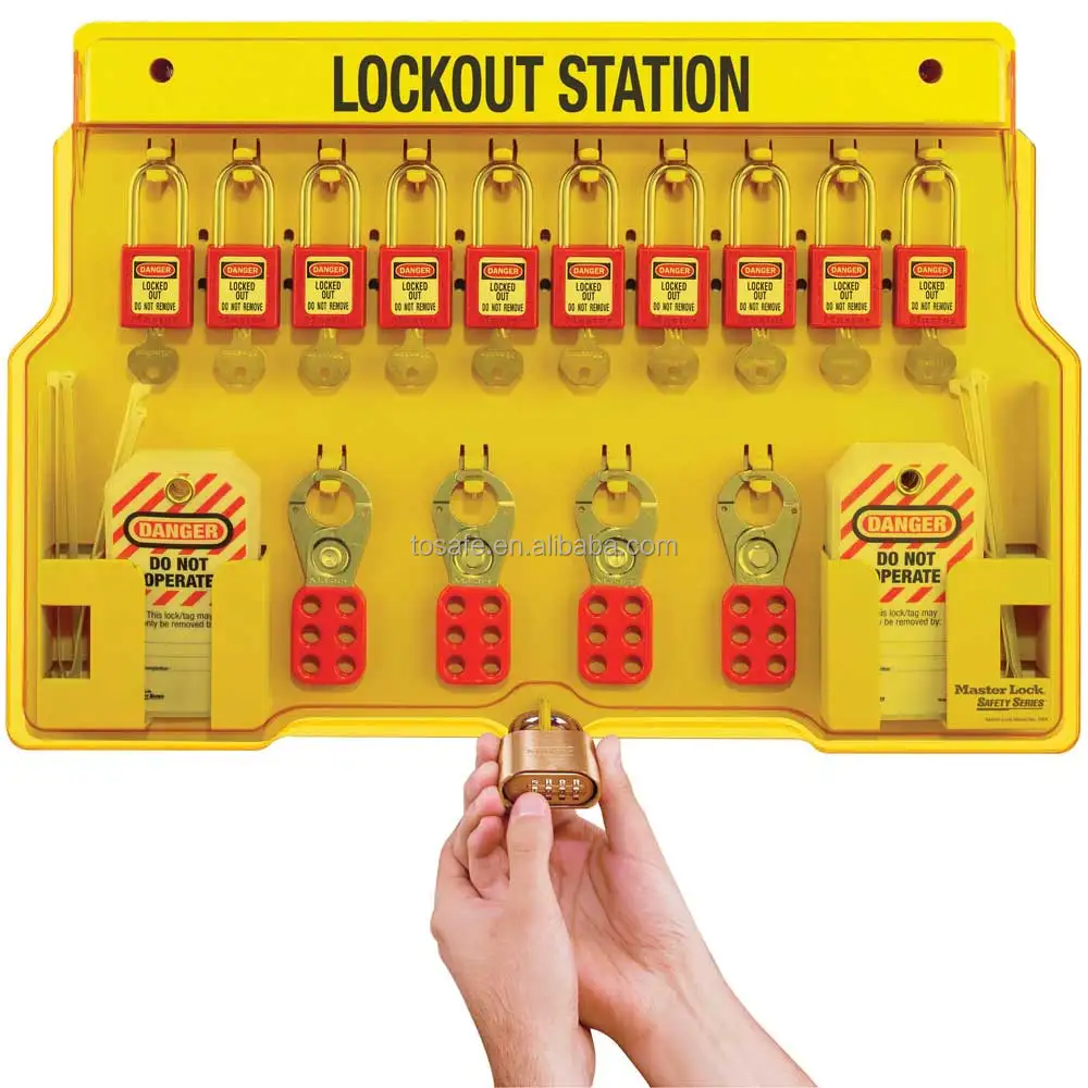 Stable and Reliable Different Types Stock and Low MOQ Padlocks Capacity Lockout Cabinet Station