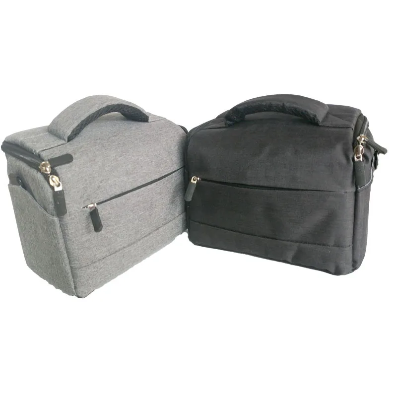 JingYing factory men girls gray black solid Color fancy photo camera bags for photography