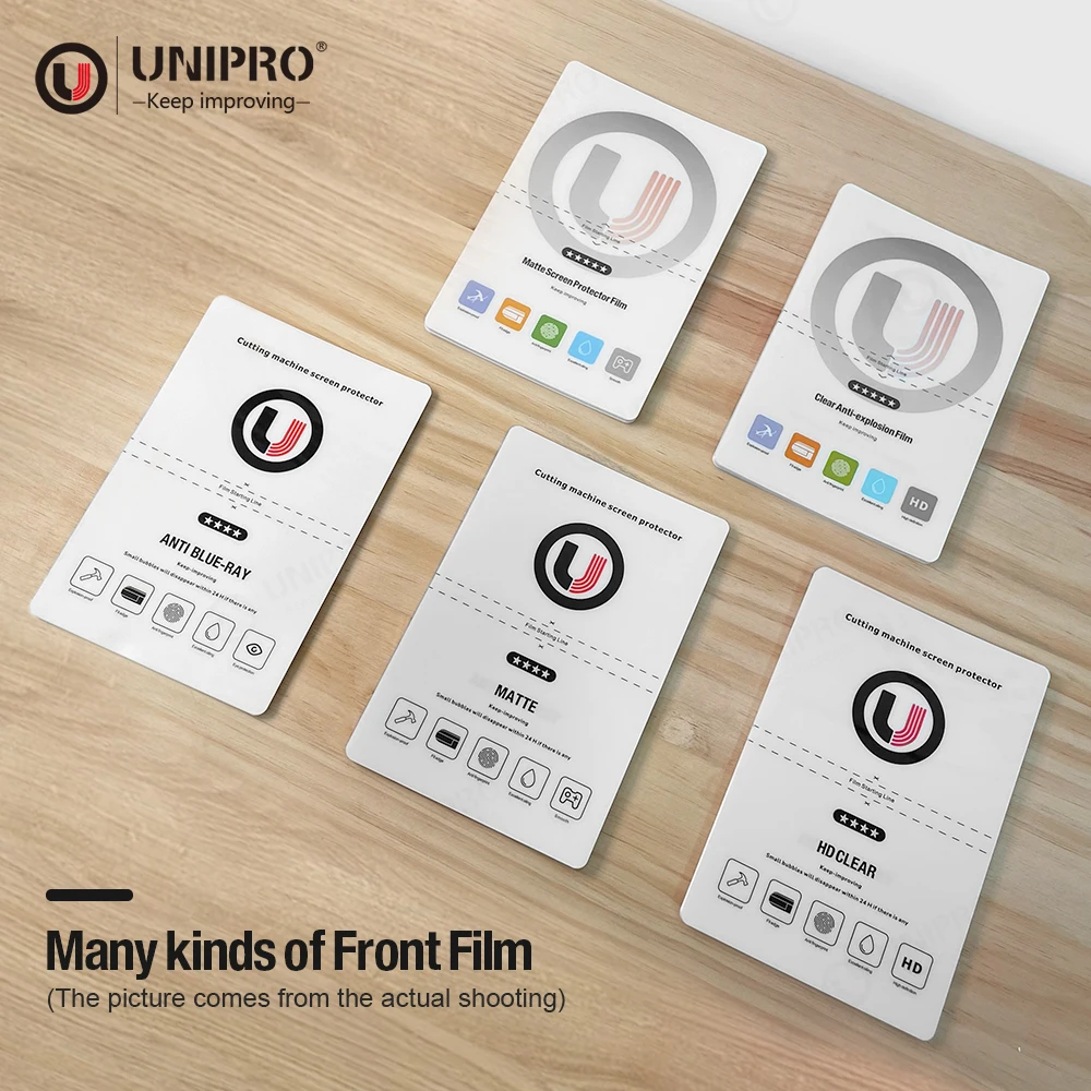 UNIPRO TPU Hydrogel HD Screen Protector Raw Material Suitable For Cutting Machine Cutter Plotter Front Film