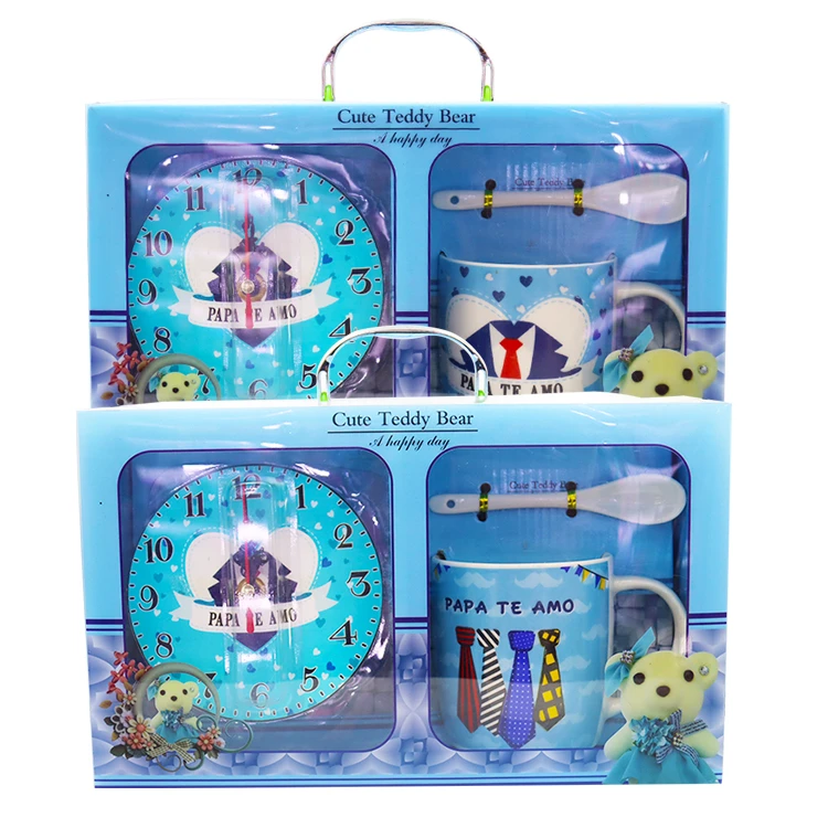 New Design Factory Direct Sale Spanish Porcelain Coffee Cup Ceramic Fathers Day Mug Gift Set