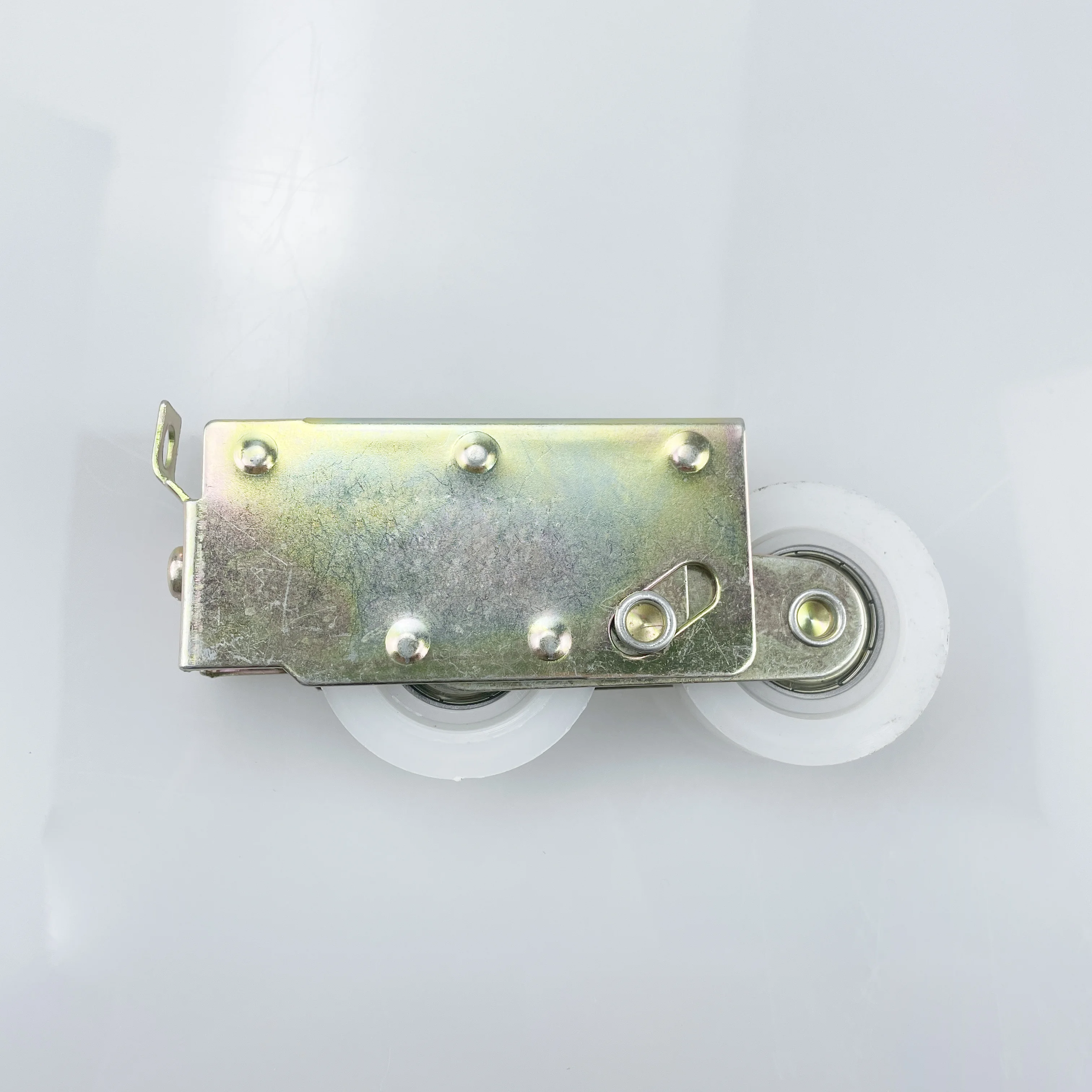 Adjustable Iron Zinc Plated White Transparent Nylon Roller Wheel For Aluminium Sliding Door To Kenya Ghana