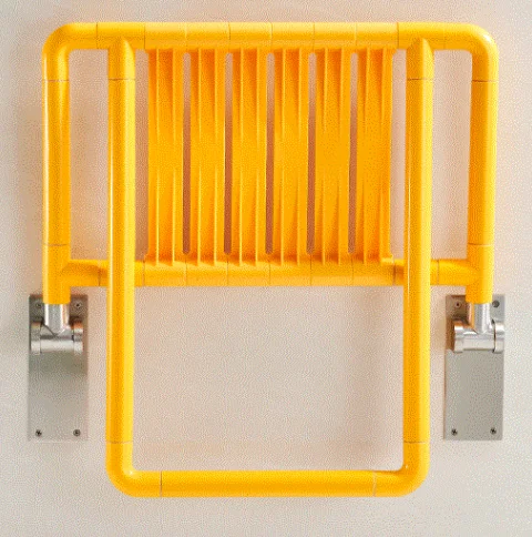 nylon abs folding shower seat with support leg for the disabled