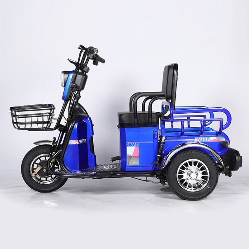 2022 Eec 3 Wheel Passenger Cargo Tricycle Two Seat Electric Scooter Bicycle 48v for Adults And Old People