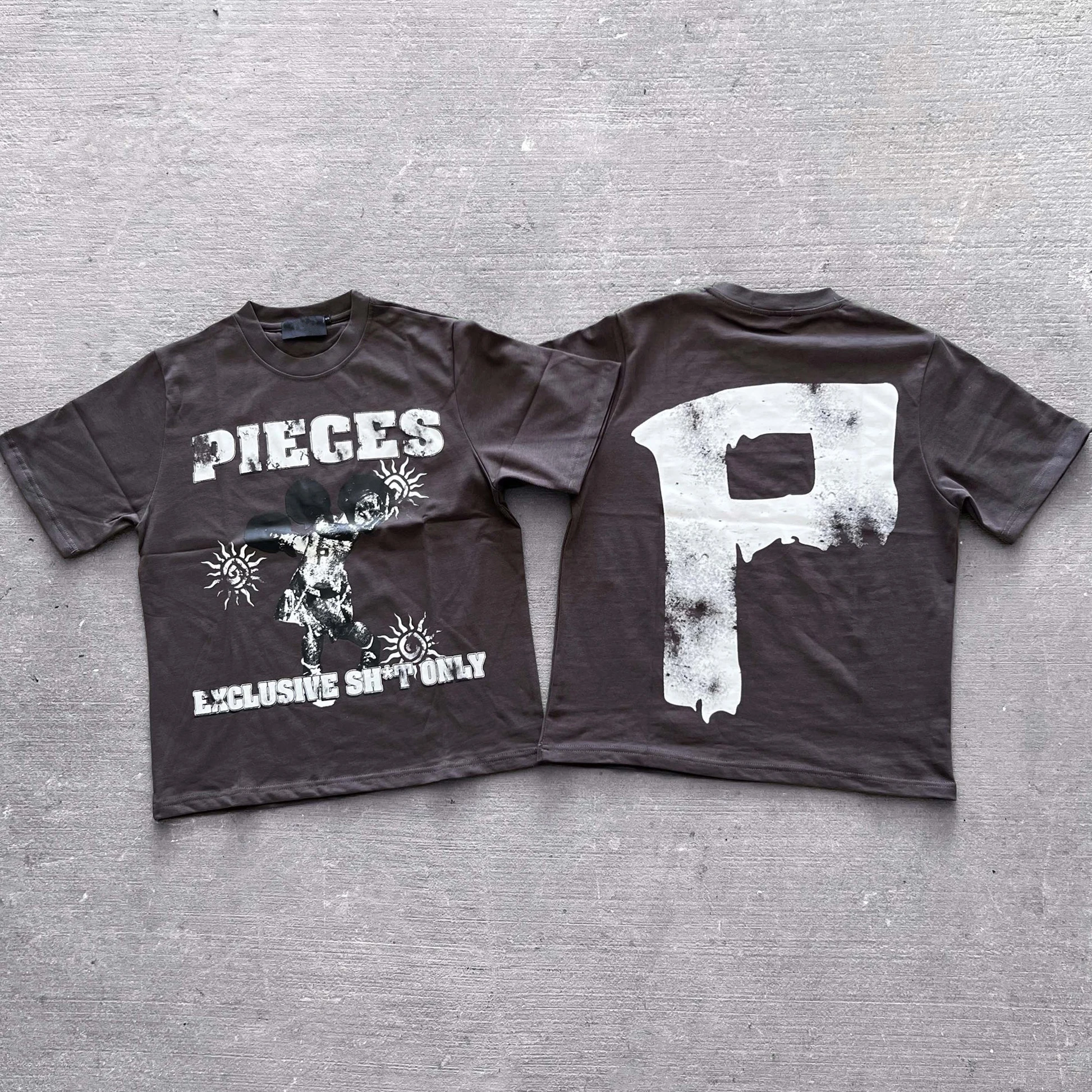 Summer Good Quality Streetwear Screen Printing 300gsm Cotton  Thick Collar T Shirt with Logo