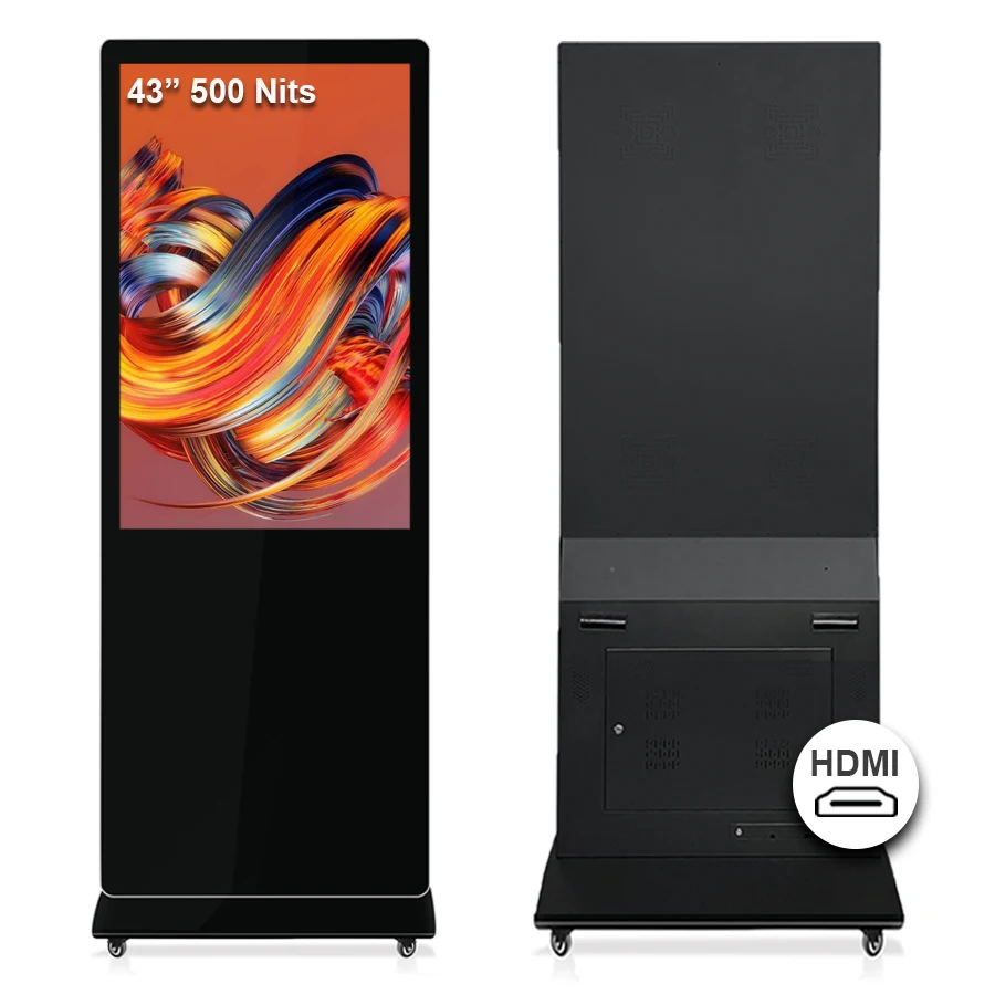 32-86 Inch High Resolution LCD Ad Video Screen Street Light Advertising LCD Advertising Players with Android System