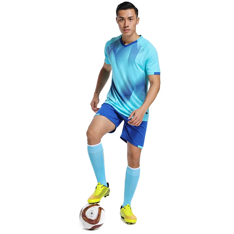 Mesh Football Jersey Training Sportswear Gym Breathable Quick Dry Football Uniform Suits