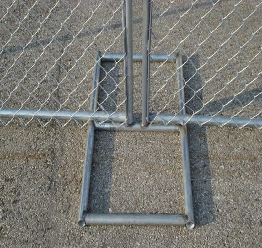 Decorative garden border 6 feet temporary construction galvanized Chain Link Fence/Temporary Construction Fence for hot sale