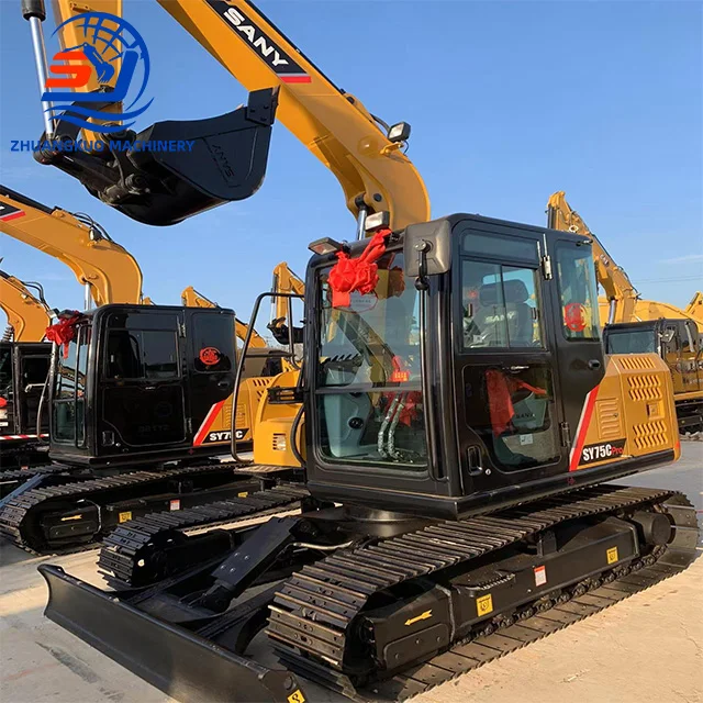 Used Excavator Sany Sy75 Sy75C Sy75-8 original Brand Second Hand Sany Sy 75 Manufacture Price On Sale