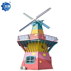 Wooden Dutch Windmill Back Yard Decorations Classic Old Fashioned Wooden Windmill For Garden Patio