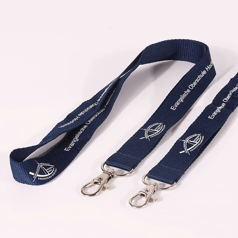 Woven Sublimated Blank Custom Cheap Personalized Nylon Polyester lanyard Key Keychain Neck Made Printed