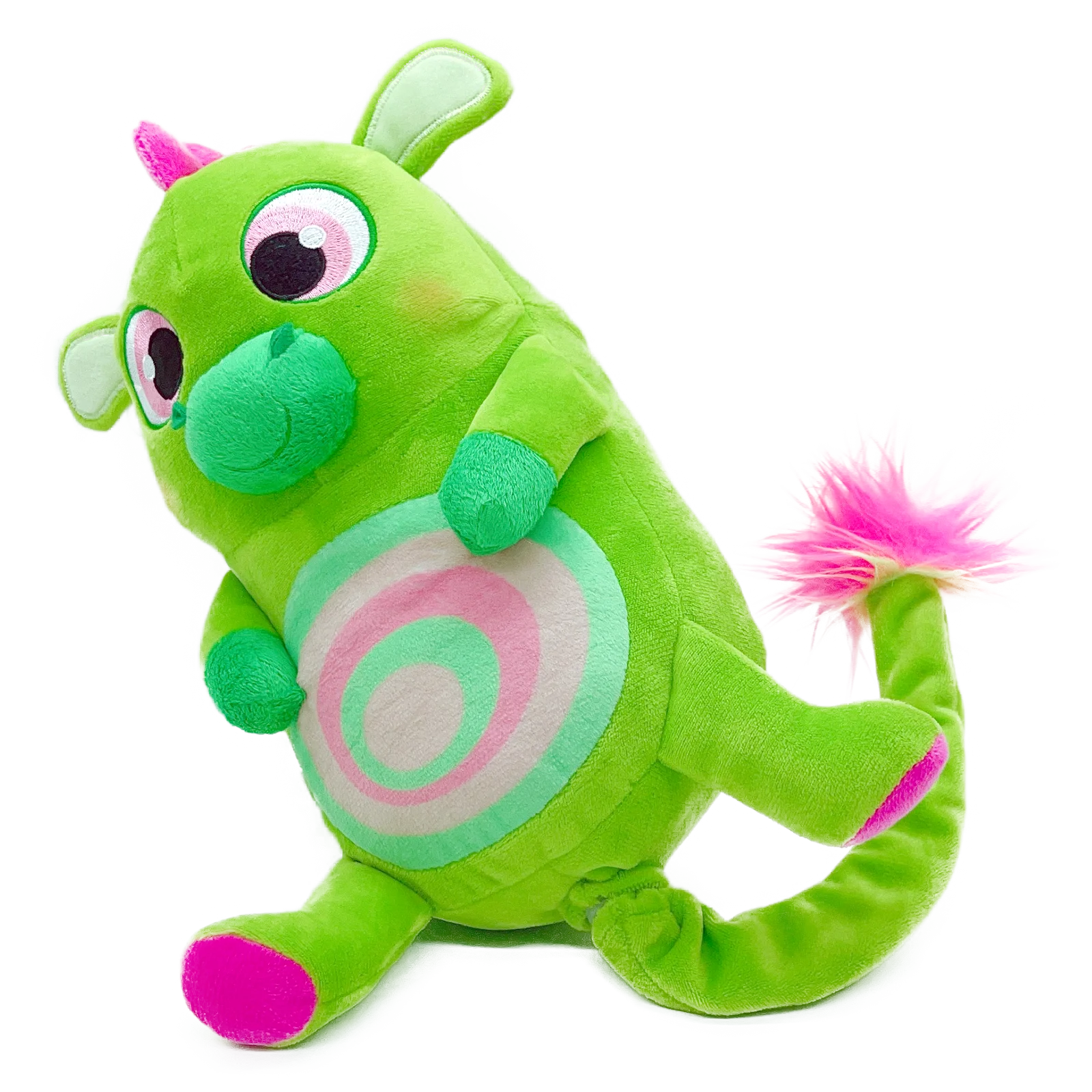 New Design Green Wallowing Dinosaur Electric Plush Toy Soft Plush Christmas Gift Children Made Cotton Fabric PP Anime Dog