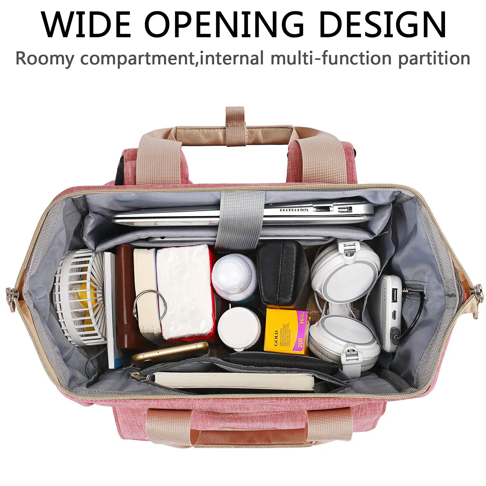 Laptops Backpack Purse with USB Charging Port Travel Water Resistant RFID Computer Backpack Bag