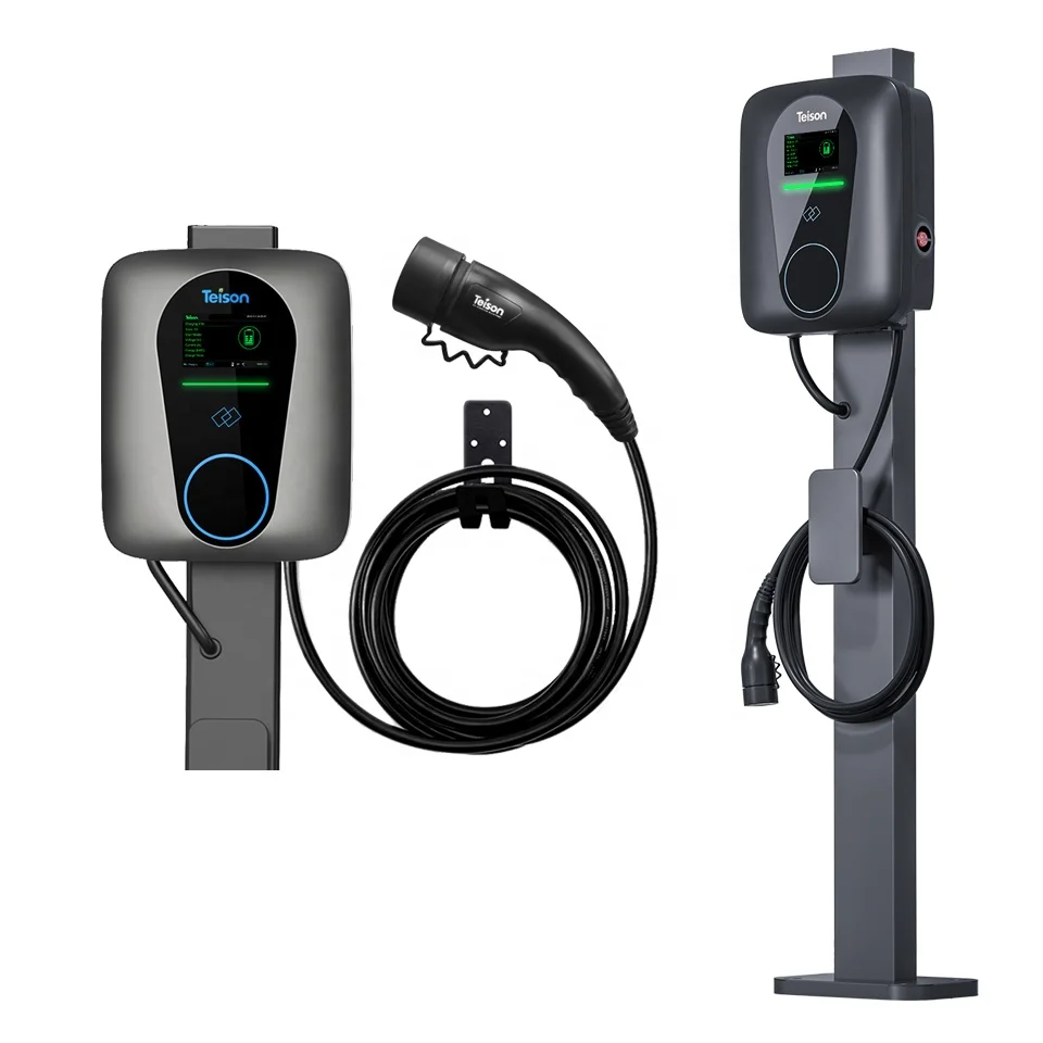 Teison CE certified 22KW wallbox 32A type 2 plug IEC 62196 ac ev charger smart OCPP 1.6J wallbox station